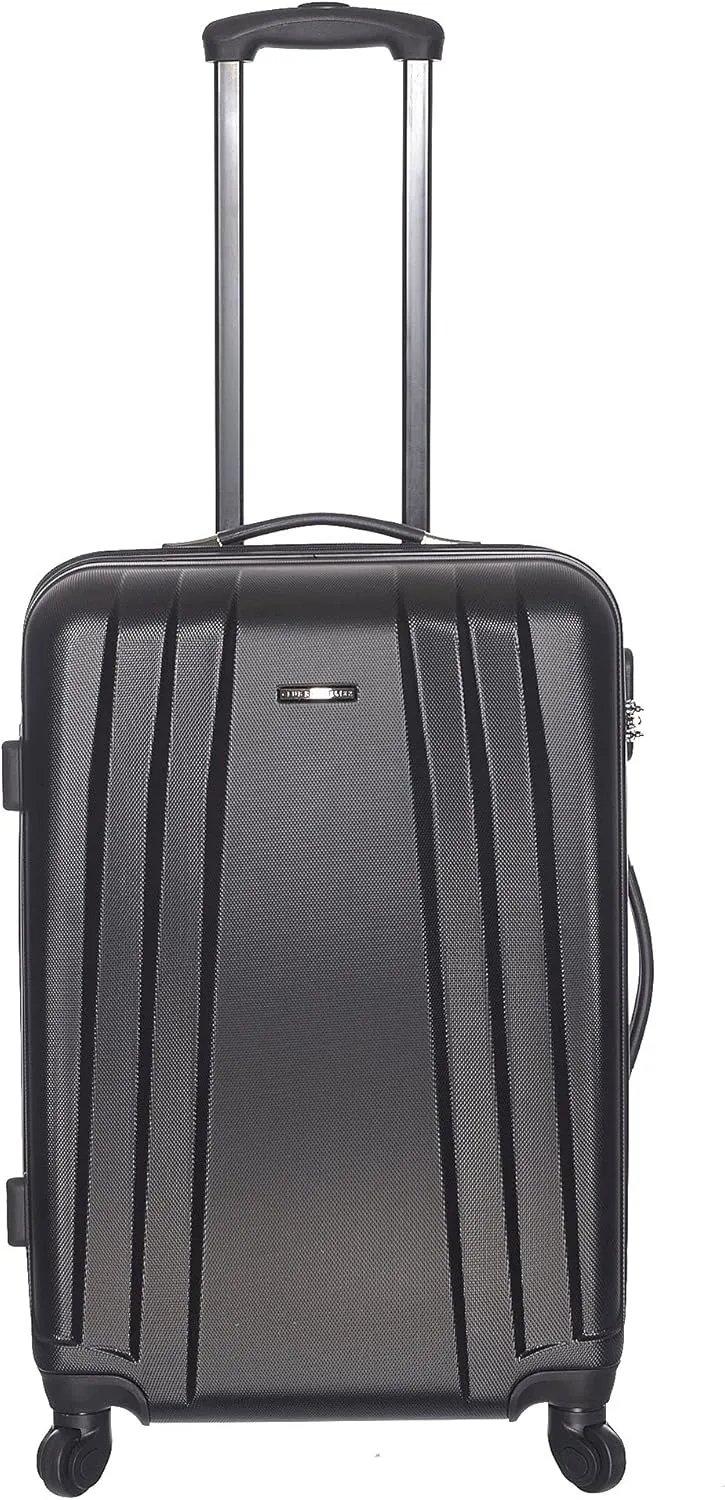 24" Size Hard Shell Luggage, Black, CRL1422M