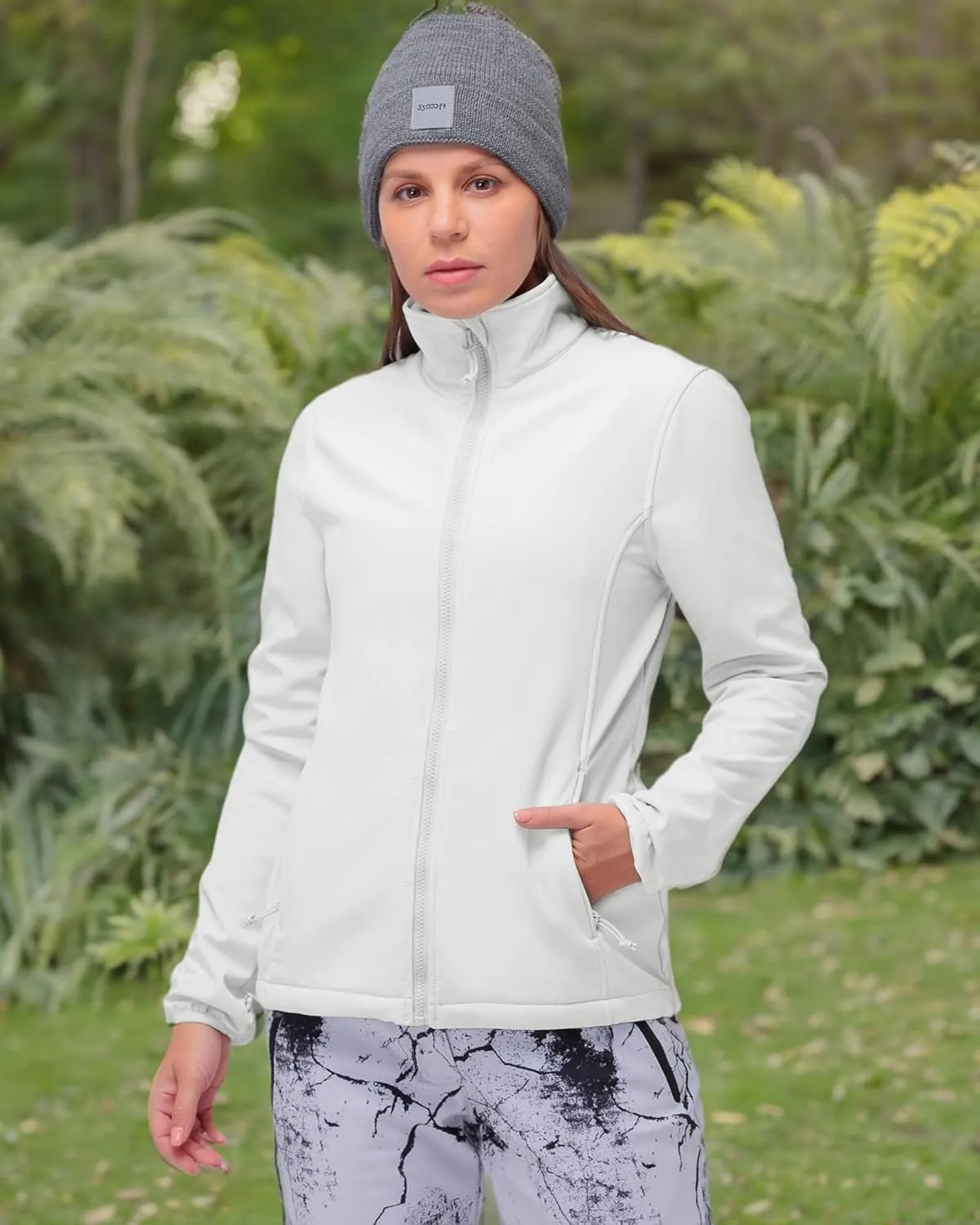 33,000ft Women's 3 in 1 Hooded Waterproof Coat Winter Ski Hiking Rain Jacket Softshell Fleece Lined Raincoat Windbreaker