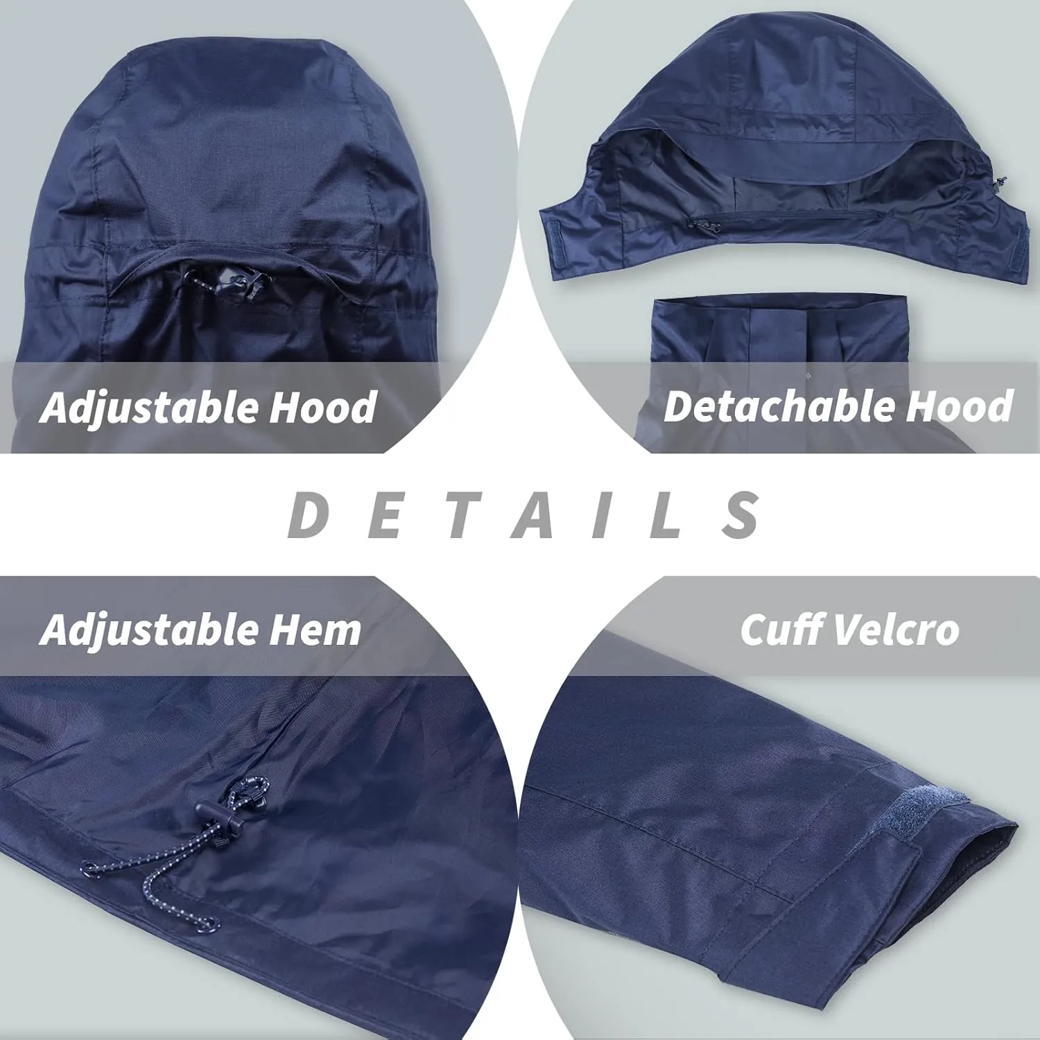 33,000ft Women's 3 in 1 Hooded Waterproof Coat Winter Ski Hiking Rain Jacket Softshell Fleece Lined Raincoat Windbreaker