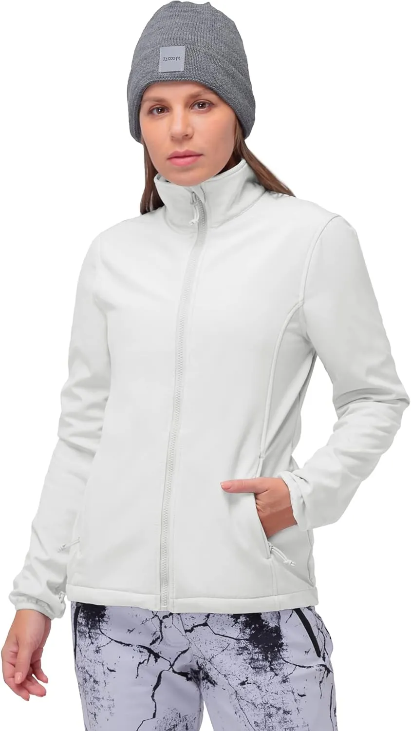 33,000ft Women's 3 in 1 Hooded Waterproof Coat Winter Ski Hiking Rain Jacket Softshell Fleece Lined Raincoat Windbreaker