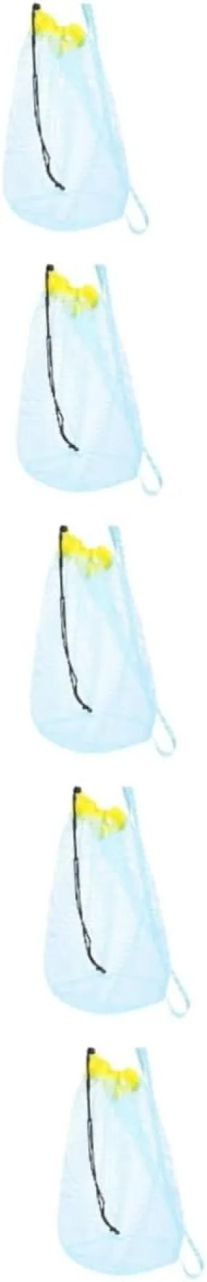 5pcs Beach Toys Tool Bag Mesh Boys and Girls' Storage Pouch Drawstring Great for Beach Hiking and Travel