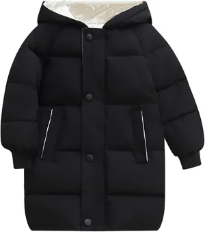 Ac Coats Children's Down Padded Jacket Long Cotton Padded Jacket Baby Baby Toddler Girls Fall Winter Trench Coat
