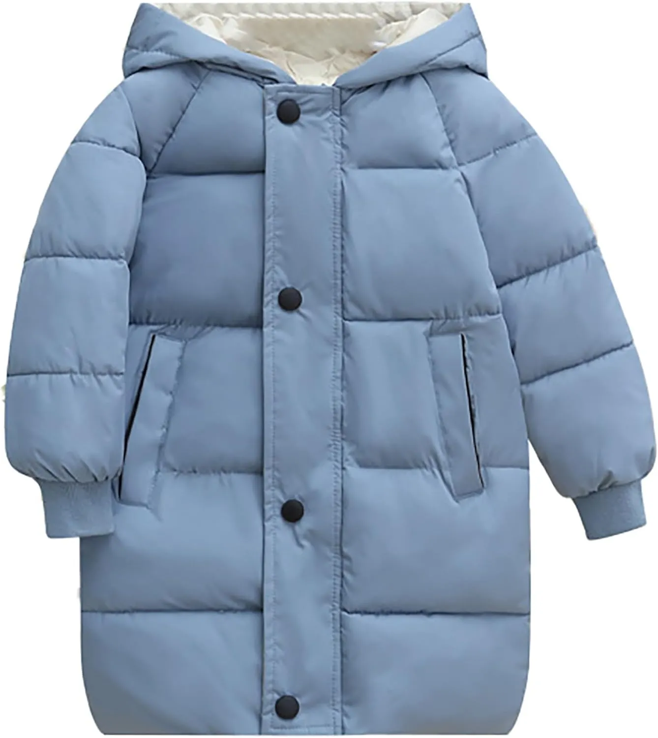 Ac Coats Children's Down Padded Jacket Long Cotton Padded Jacket Baby Baby Toddler Girls Fall Winter Trench Coat