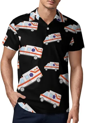Ambulance Emergency Medical Technician Men's Polo-Shirt Regular-Fit Short Sleeve Sports Quick Dry Golf Tennis T-Shirt