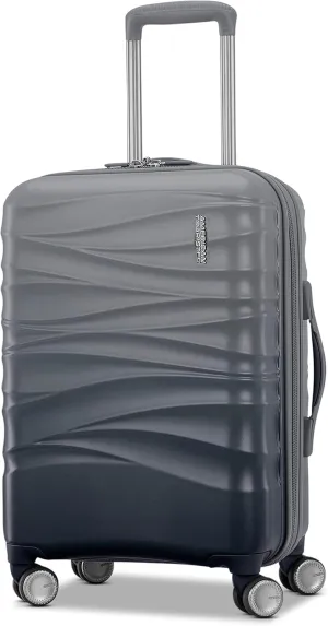 American Tourister Cascade Hardside Expandable Luggage with Spinner Wheels, Graphite, 20-Inch