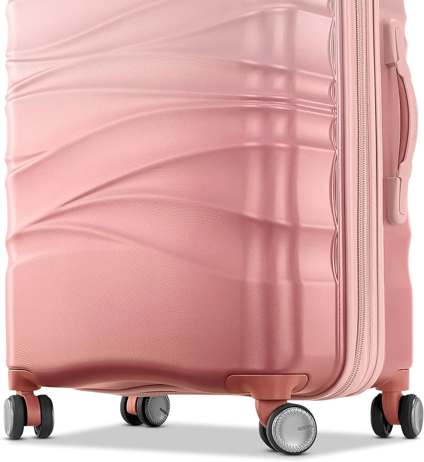 American Tourister Cascade Hardside Expandable Luggage with Spinner Wheels, Pink Blush, 28-Inch