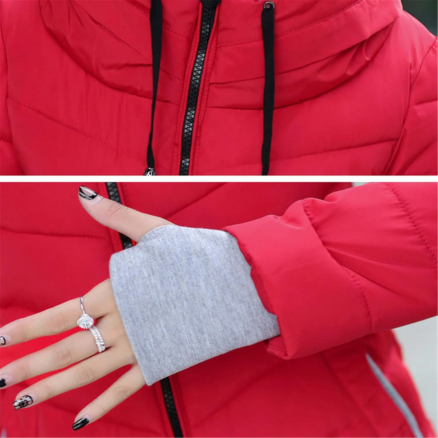 Andongnywell Womem's Stand Collar Packable Short Down Jackets Winter Downs Padded Overcoats Outwears