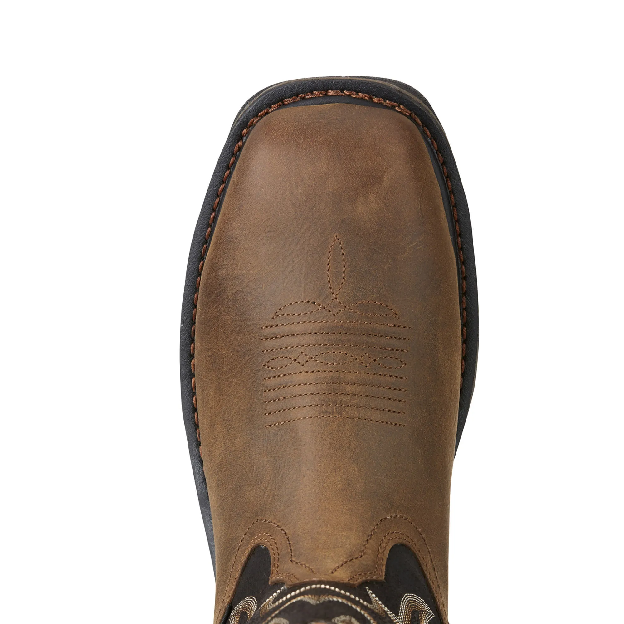 Ariat Mens Workhog Wide Square Toe 400G Waterproof 400G Composite Toe Work Boot Rye Brown