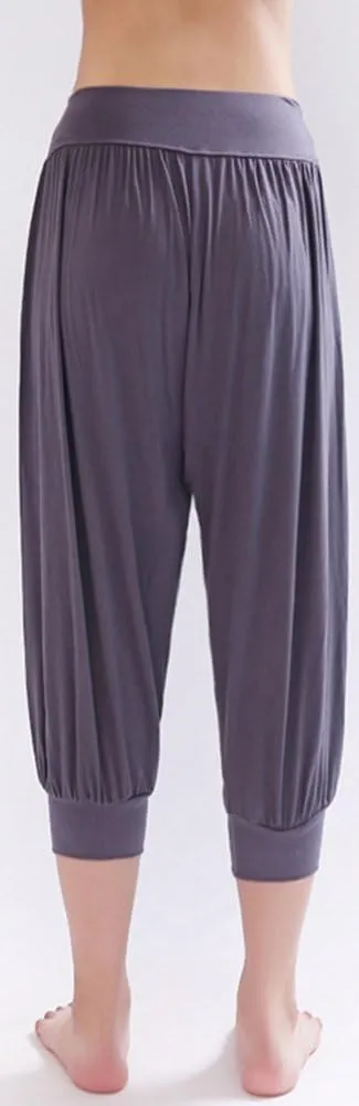 AvaCostume Modal Cotton Soft Yoga Sports Dance Harem Capri Pants