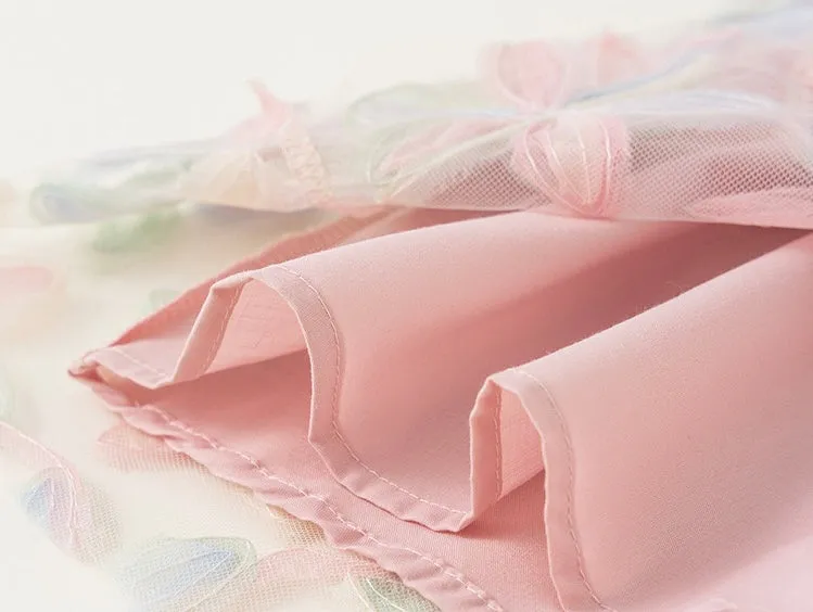 Big Bowknot Flower Tulle Dress