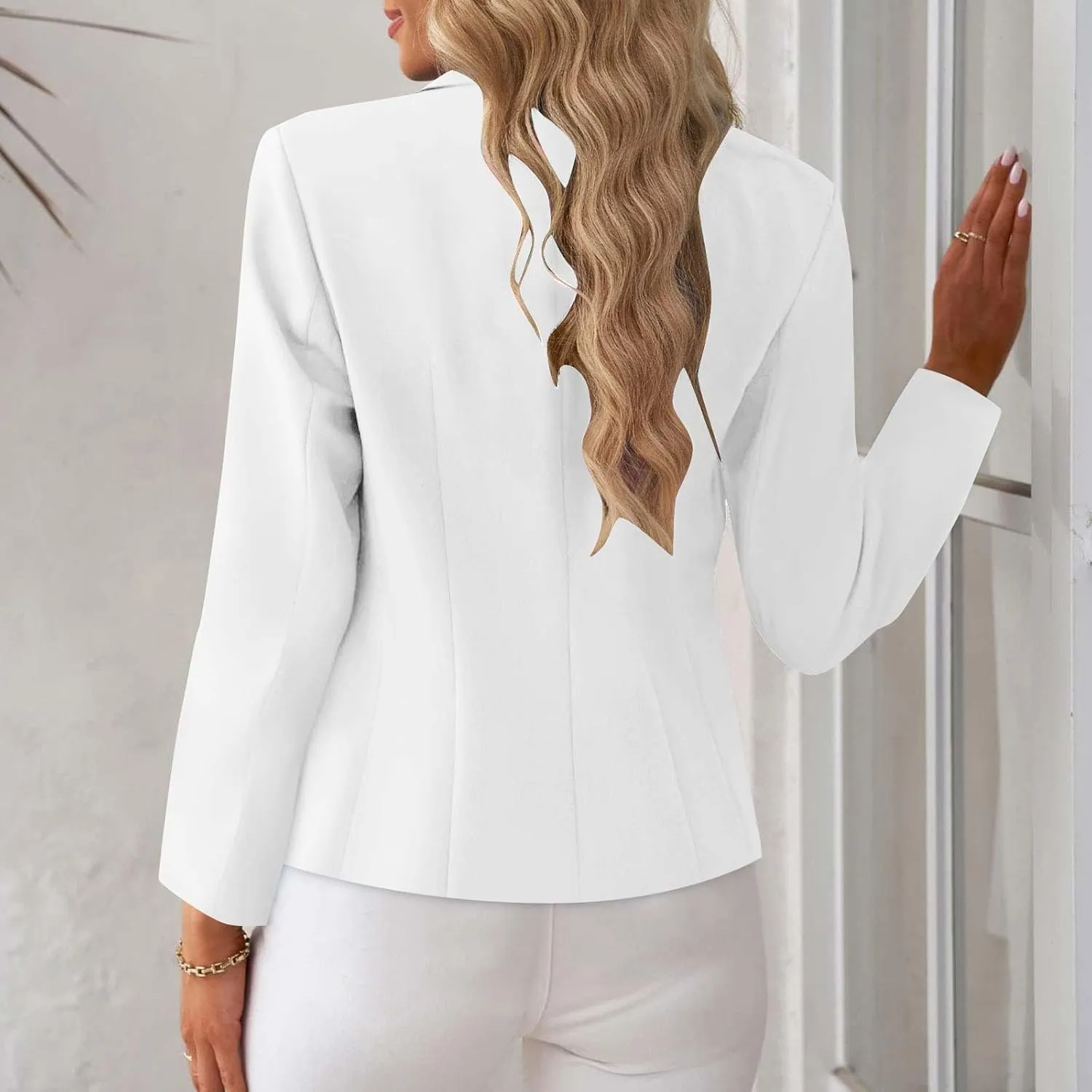 Blazers for Women Business Casual Long Sleeve Open Front Blazer Casual Dressy Blazer Work Office Blazer Jacket