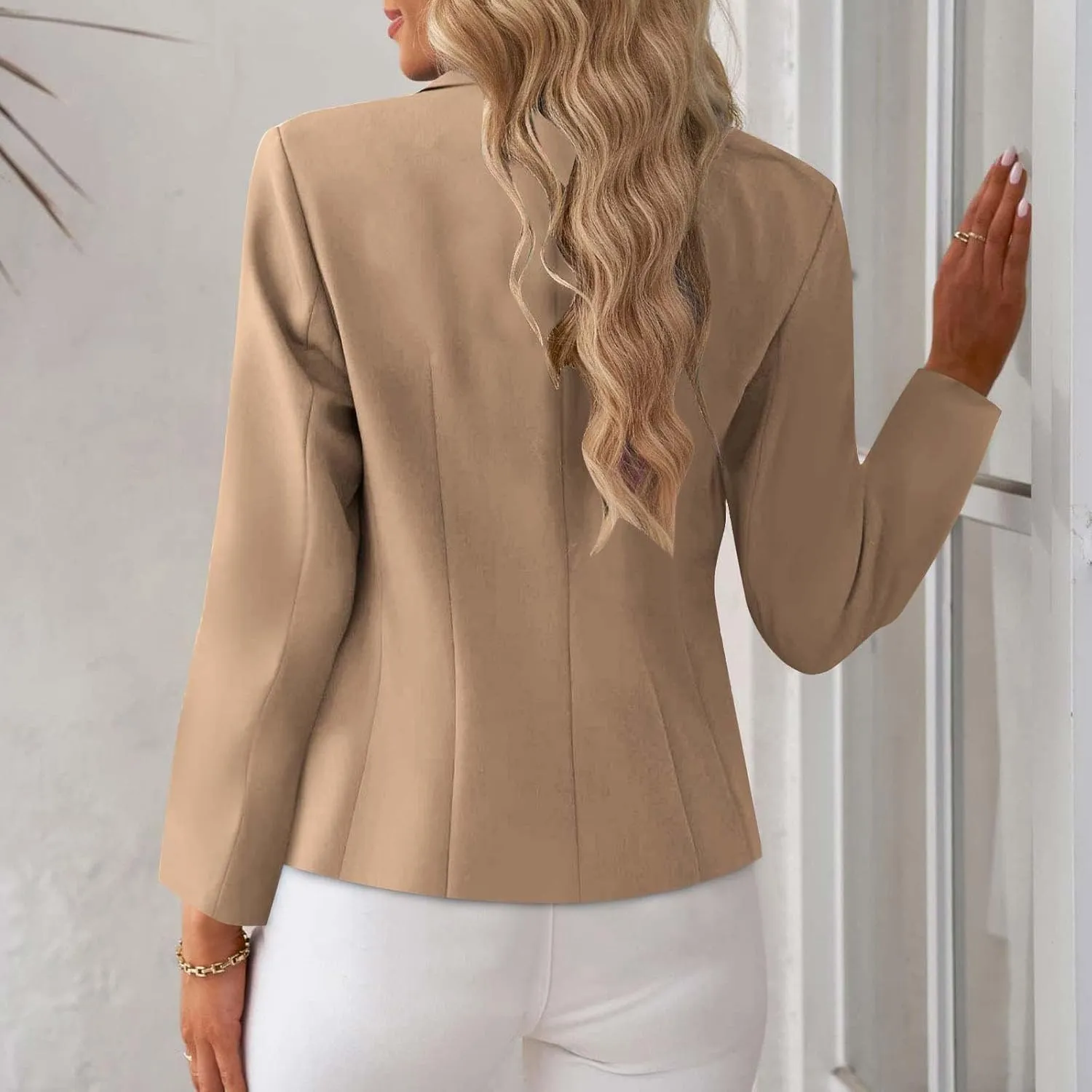 Blazers for Women Business Casual Long Sleeve Open Front Blazer Casual Dressy Blazer Work Office Blazer Jacket