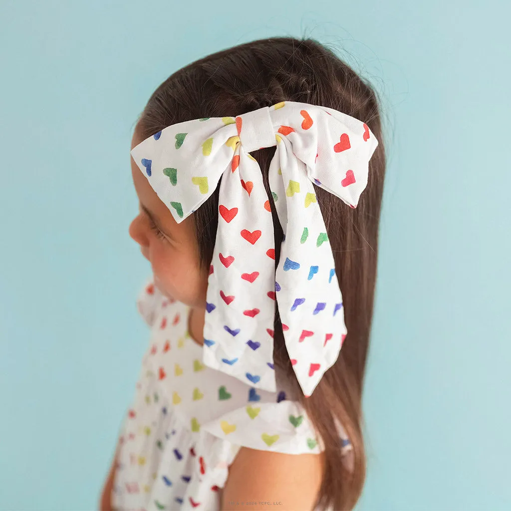 Care Bears™ Rainbow Hearts Luxe Bow Hair Clip