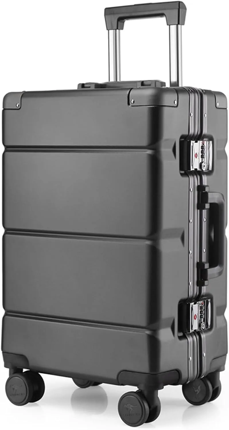 Carry on Luggage White Suitcase Hard Shell Travel Luggage Lightweight New PC Hard Shell Luggage,1,20in
