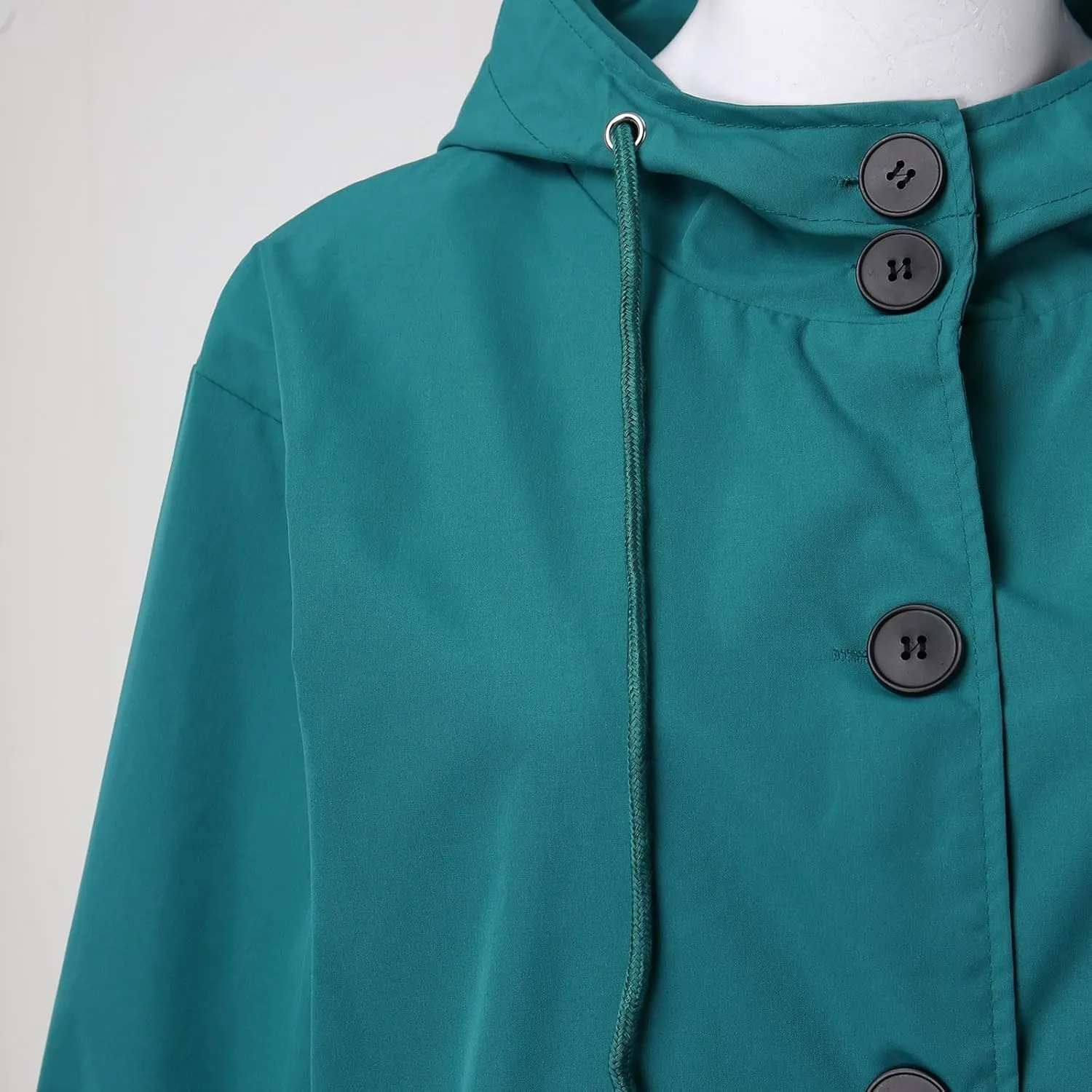 Casual Single Breasted Hooded Jacket, 2025 New Women's Winter Long Sleeve Lapel Button Up Long Coats