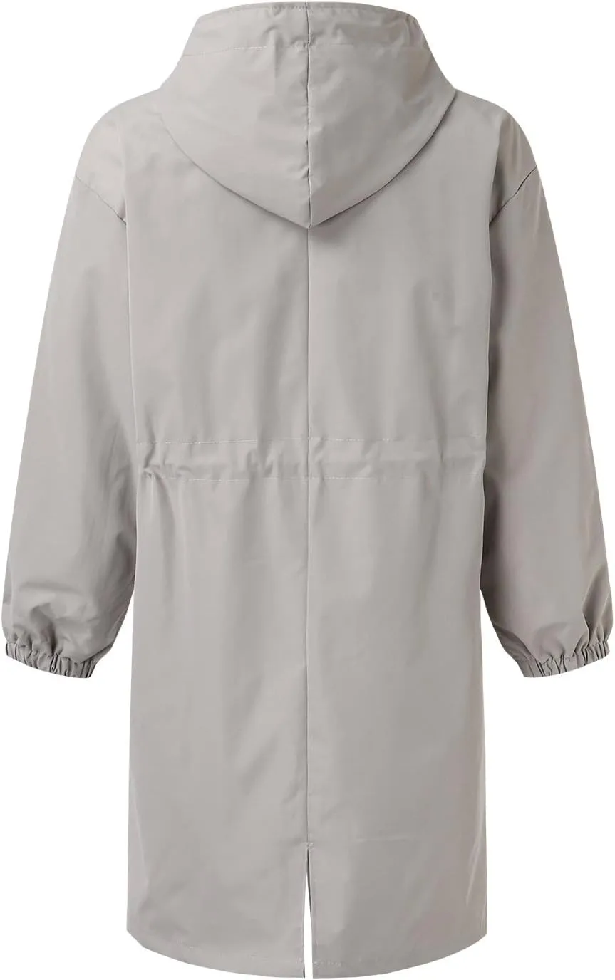 Casual Single Breasted Hooded Jacket, 2025 New Women's Winter Long Sleeve Lapel Button Up Long Coats