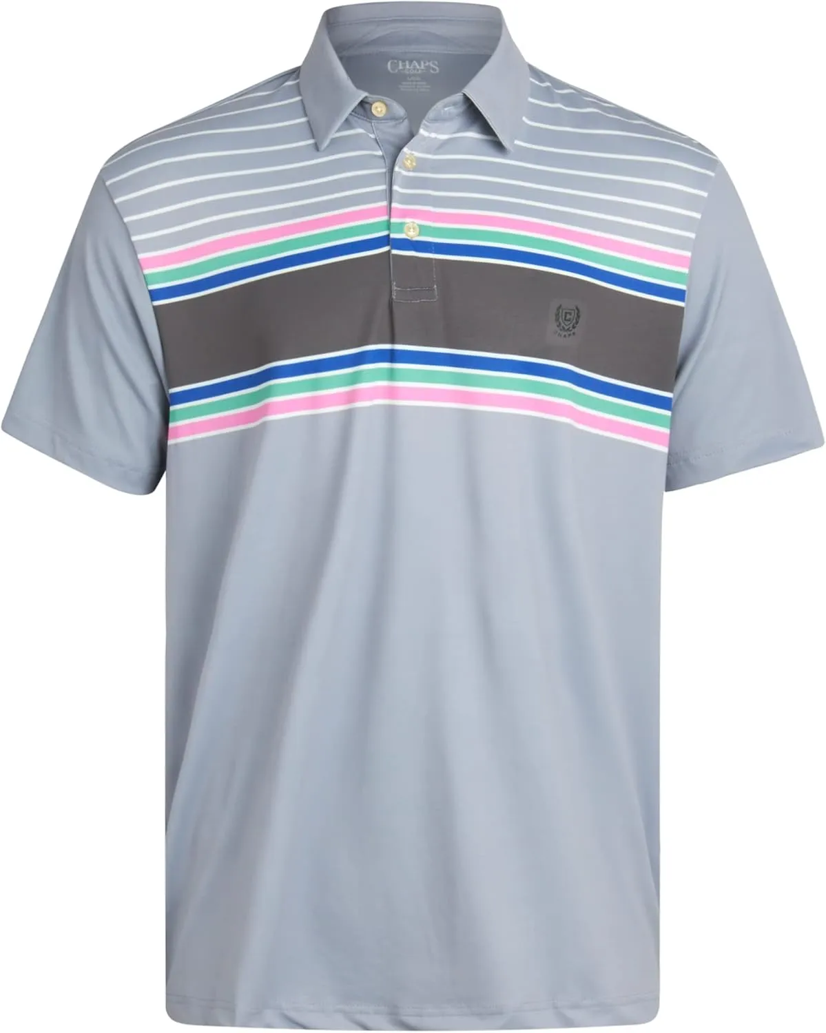 Chaps Men's Polo Shirt - 2 Pack Dry Fit Performance Short Sleeve Golf Polo Shirt for Men (S-2XL)