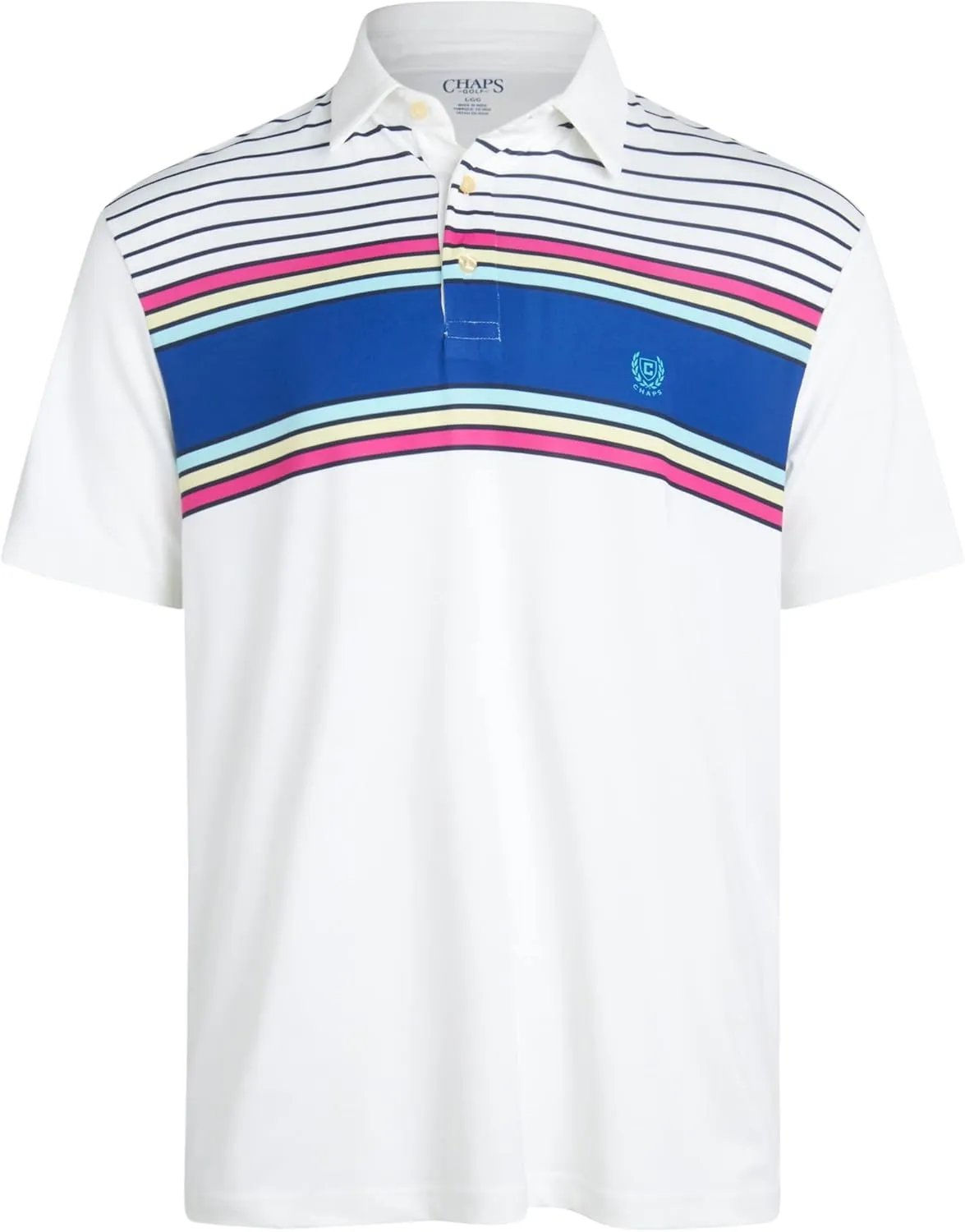 Chaps Men's Polo Shirt - 2 Pack Dry Fit Performance Short Sleeve Golf Polo Shirt for Men (S-2XL)
