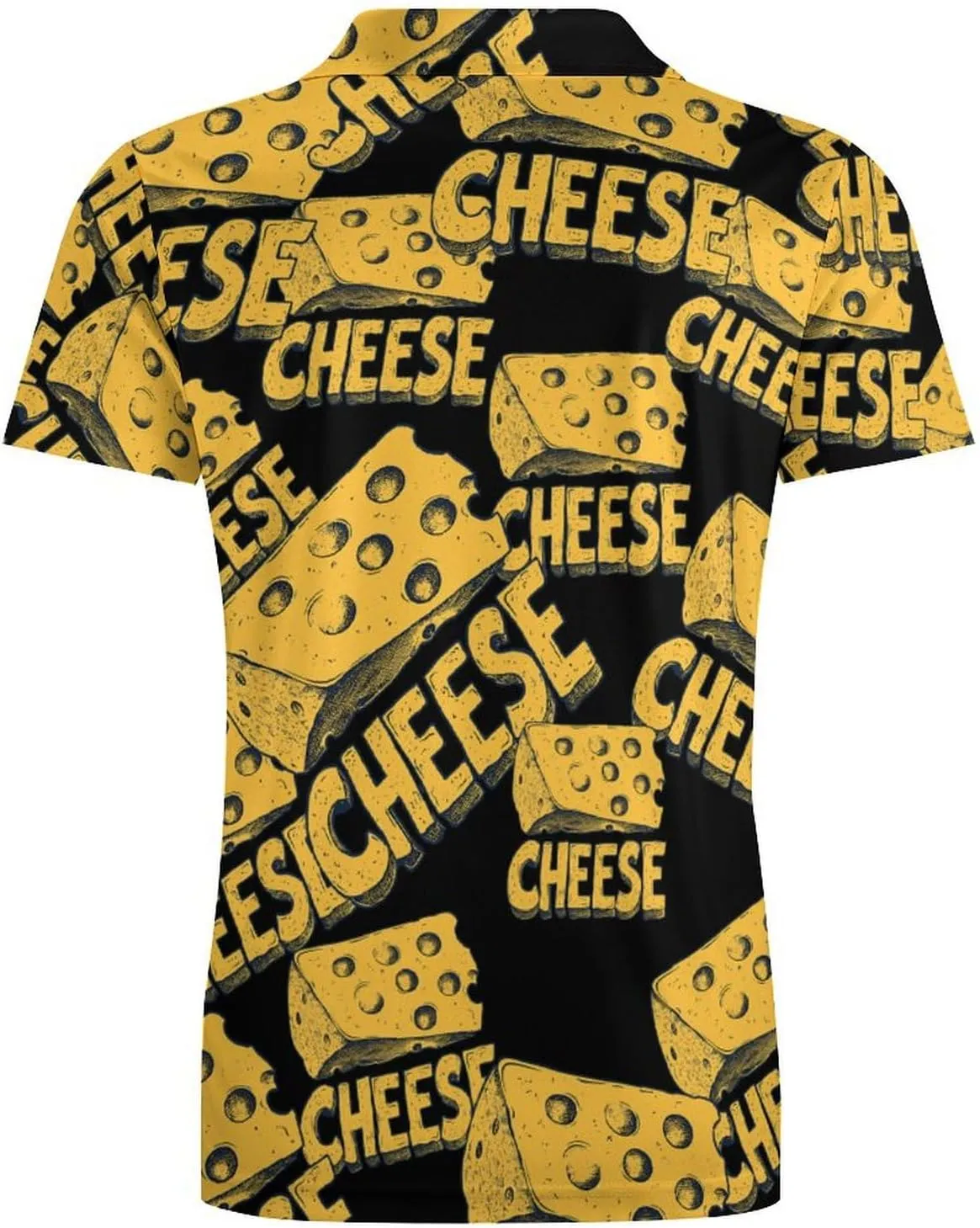 Cheese Men's Polo-Shirt Regular-Fit Short Sleeve Sports Quick Dry Golf Tennis T-Shirt