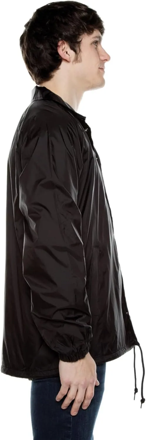 Coaches Jacket, Nylon Windbreaker for Men - Lightweight and Water-Resistant Coach Jacket