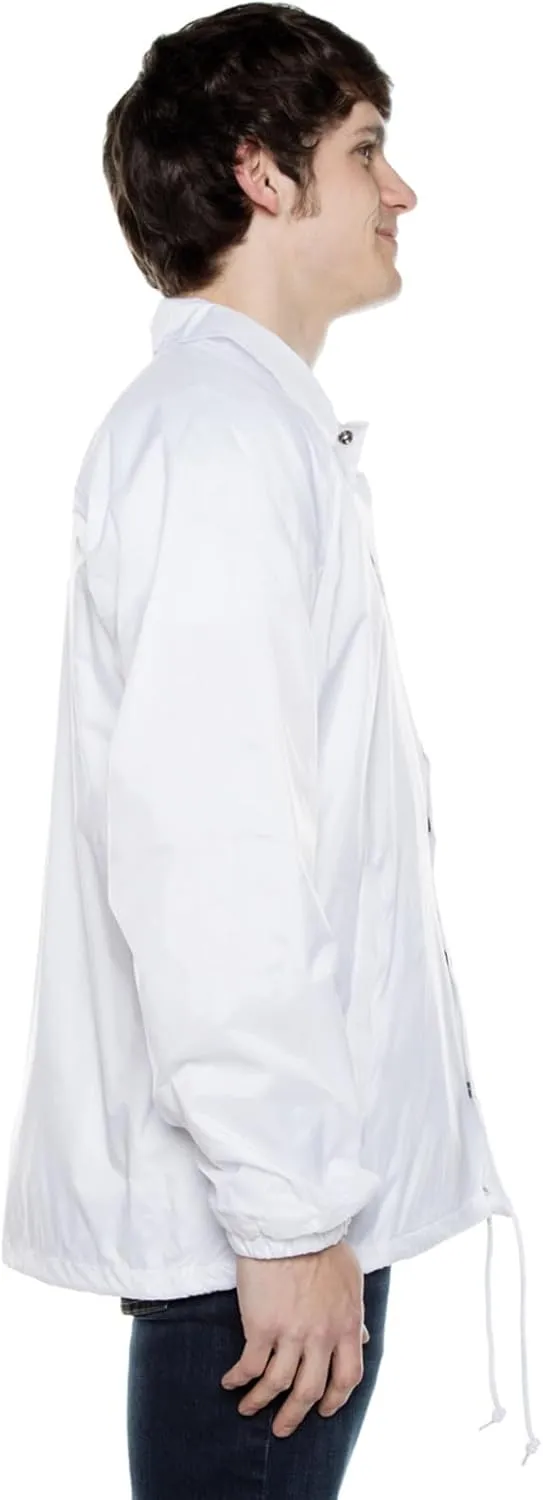 Coaches Jacket, Nylon Windbreaker for Men - Lightweight and Water-Resistant Coach Jacket