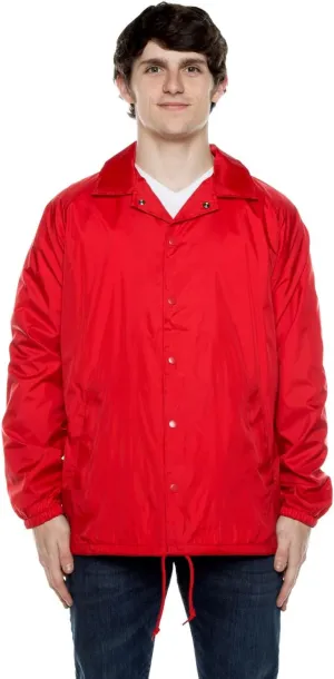 Coaches Jacket, Nylon Windbreaker for Men - Lightweight and Water-Resistant Coach Jacket