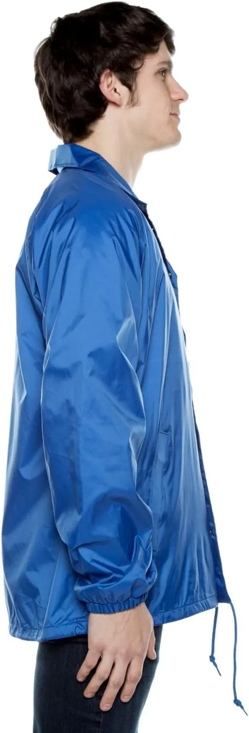 Coaches Jacket, Nylon Windbreaker for Men - Lightweight and Water-Resistant Coach Jacket