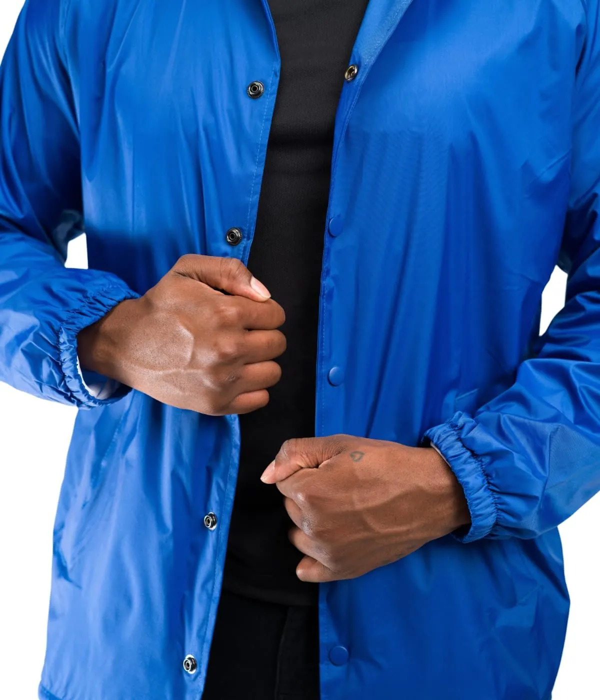 Coaches Jacket, Nylon Windbreaker for Men - Lightweight and Water-Resistant Coach Jacket