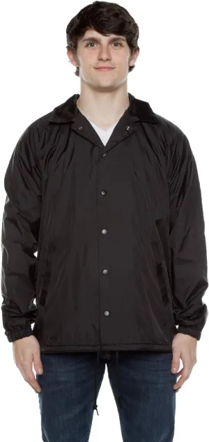 Coaches Jacket, Nylon Windbreaker for Men - Lightweight and Water-Resistant Coach Jacket