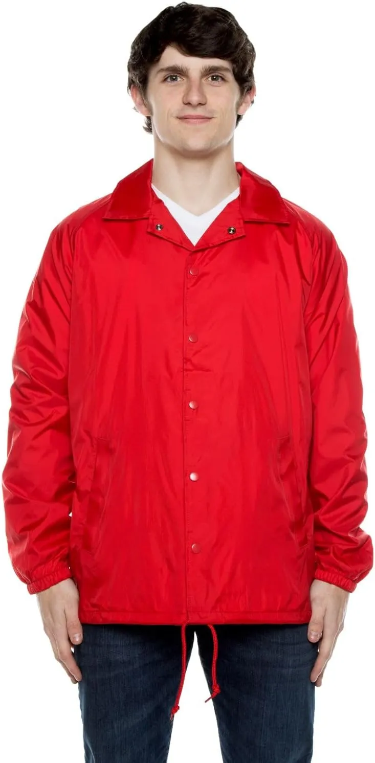 Coaches Jacket, Nylon Windbreaker for Men - Lightweight and Water-Resistant Coach Jacket