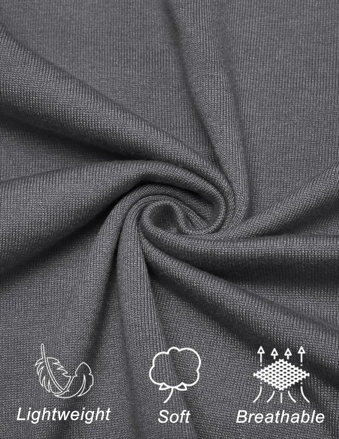 COOFANDY Long Sleeve Polo Shirts for Men Knit Polo Sweater Lightweight Ribbed Pullover Sweater