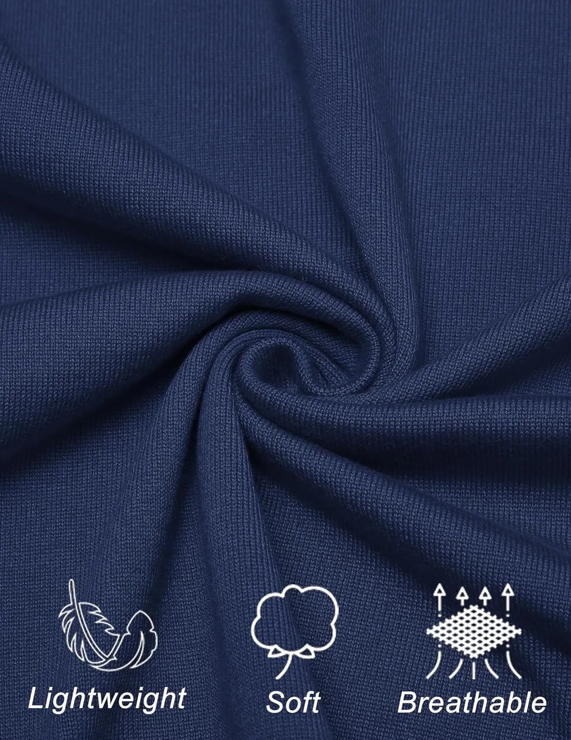 COOFANDY Long Sleeve Polo Shirts for Men Knit Polo Sweater Lightweight Ribbed Pullover Sweater