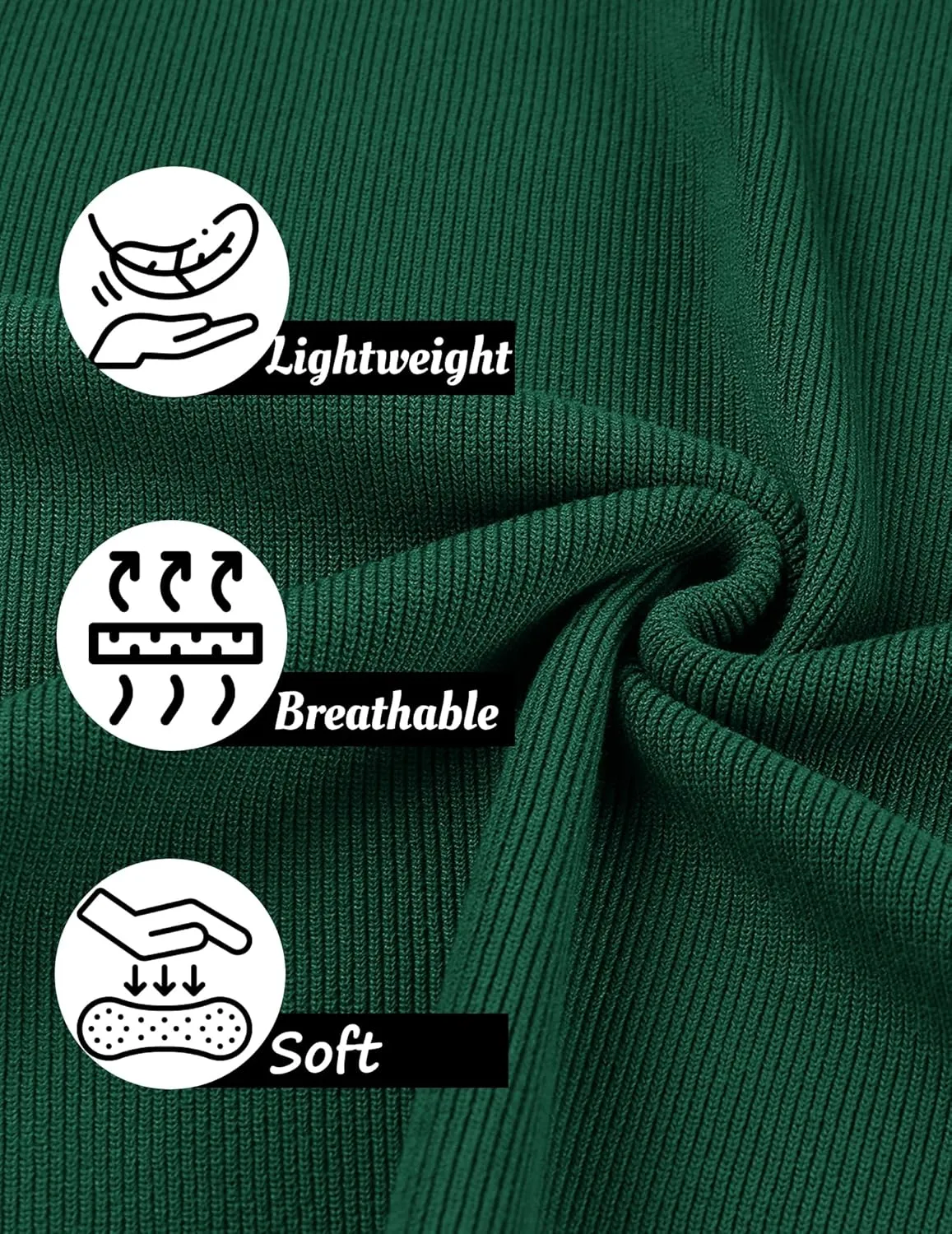 COOFANDY Mens Slim Fit Knit Polo Shirts Business Lightweight Polo Sweater Casual Summer Ribbed Textured Collared T Shirt