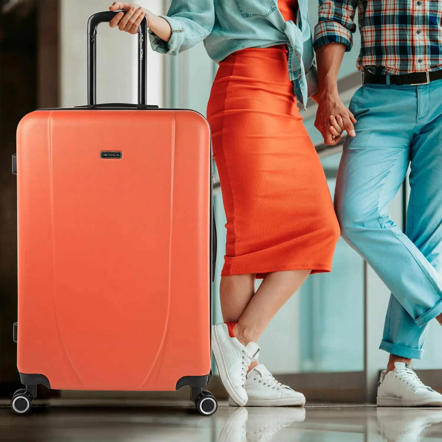 Coral-anthracite, Suitcase 75cm