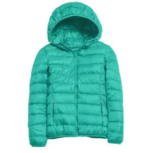Couture Tee Company SC Packable Lightweight Puffer Jacket-Turquoise SCPJ54
