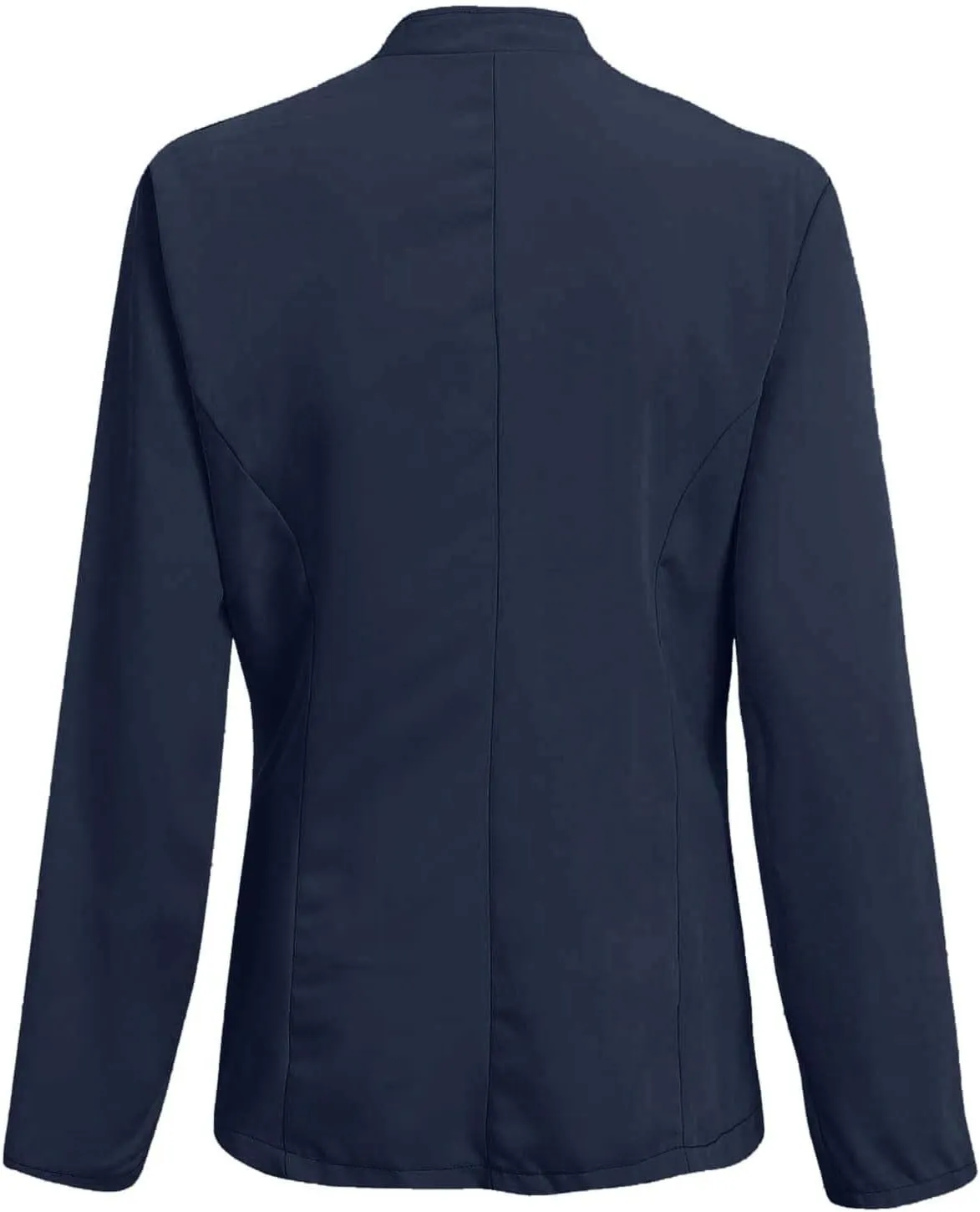 Crop Blazer for Women Mock Neck Button Jacket Open Front Cardigan Blouse Tops Business Casual Suit Coats