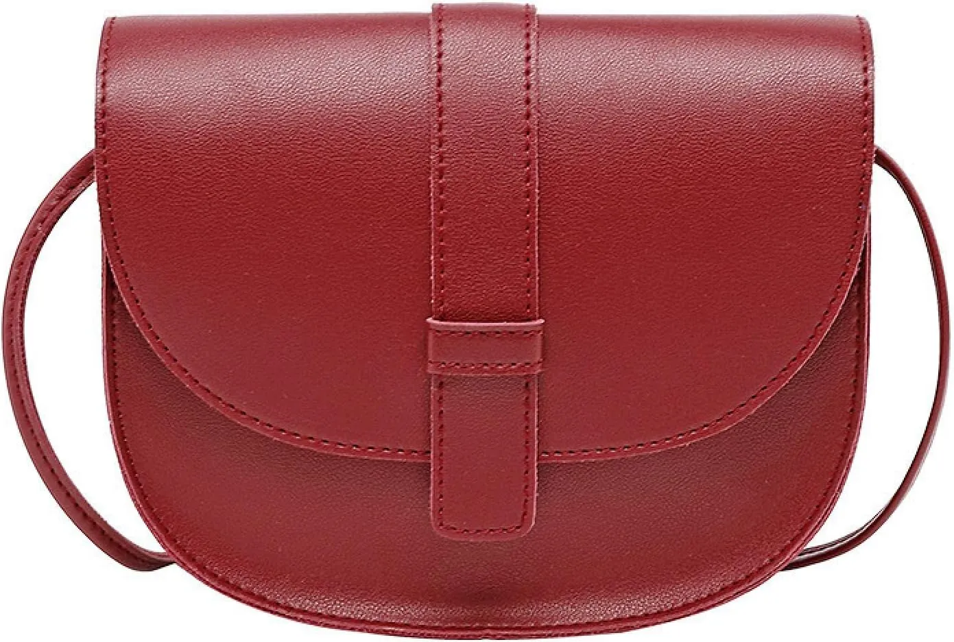Crossbody Saddle Bag, Shell Women's Bag, Shoulder Bag, Crossbody Phone Pouch, Red