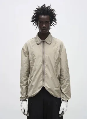 Curved Layered Curved Hem Lightweight Jacket