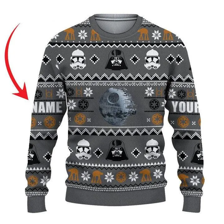 Darth Vader Stormtrooper Ugly Sweater Christmas