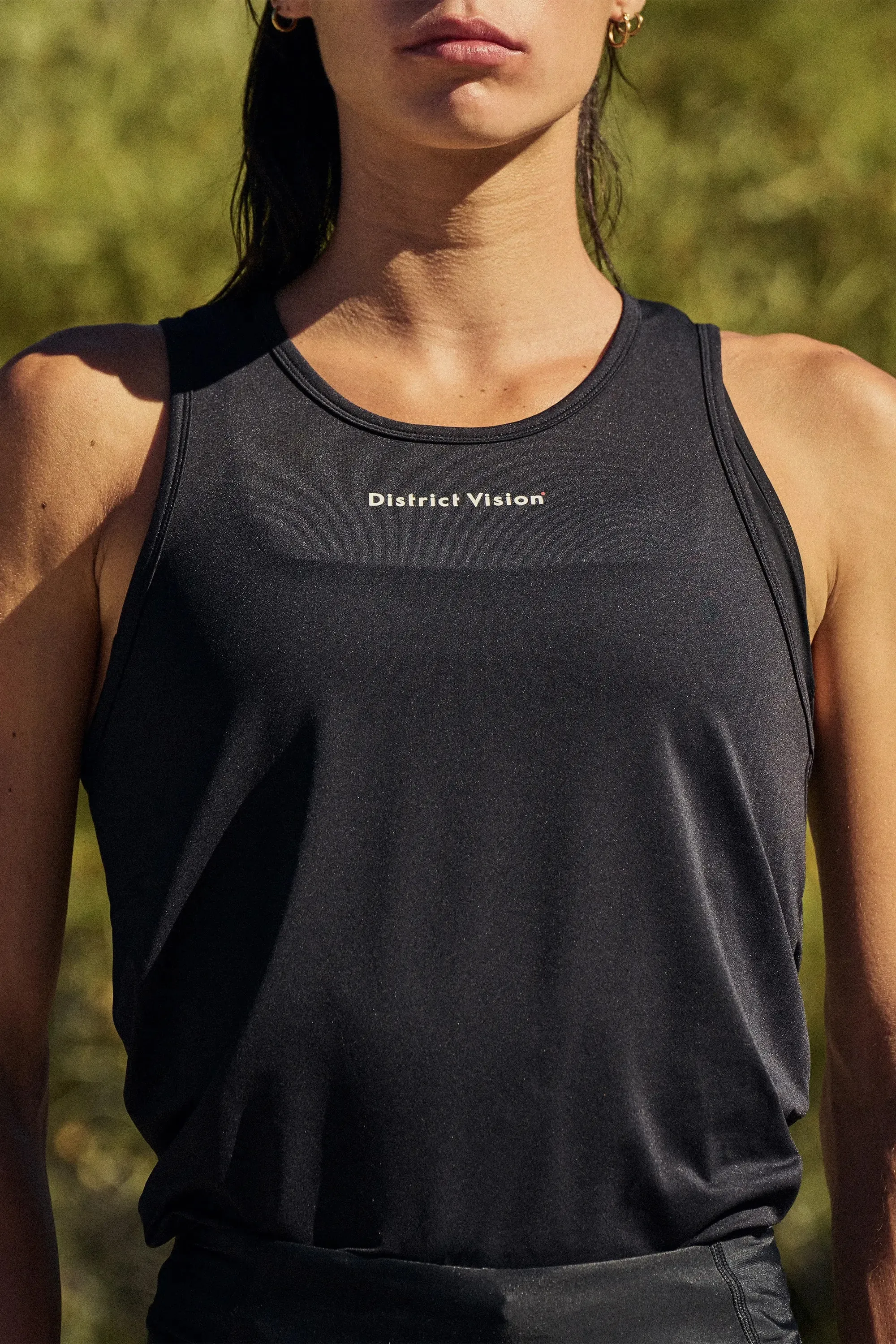 District Vision Women's Training Lightweight Singlet Black