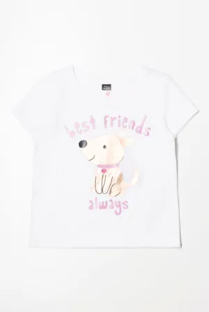Dog Short Sleeve T-Shirt White