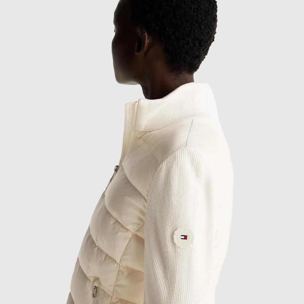 Down Feminine Gloss Knit - Off White