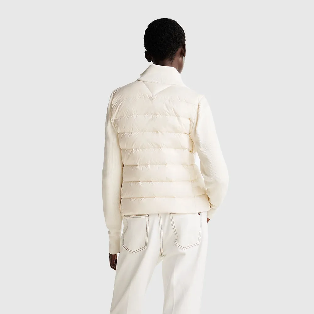 Down Feminine Gloss Knit - Off White
