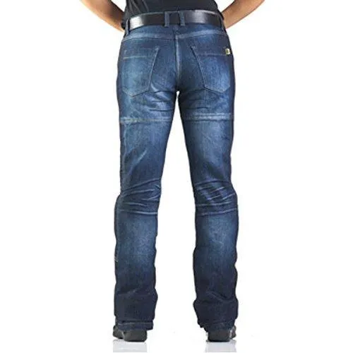 Drayko Womens Blue Drift Riding Jeans