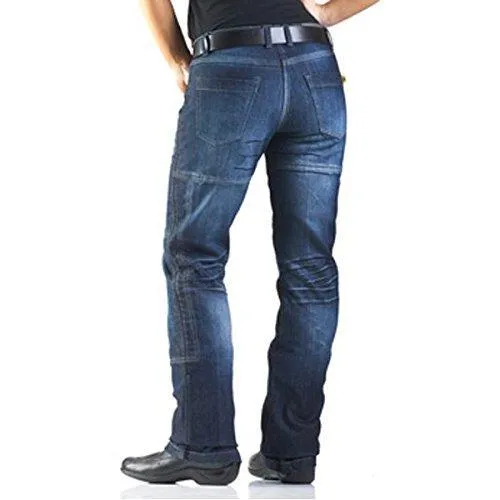 Drayko Womens Blue Drift Riding Jeans