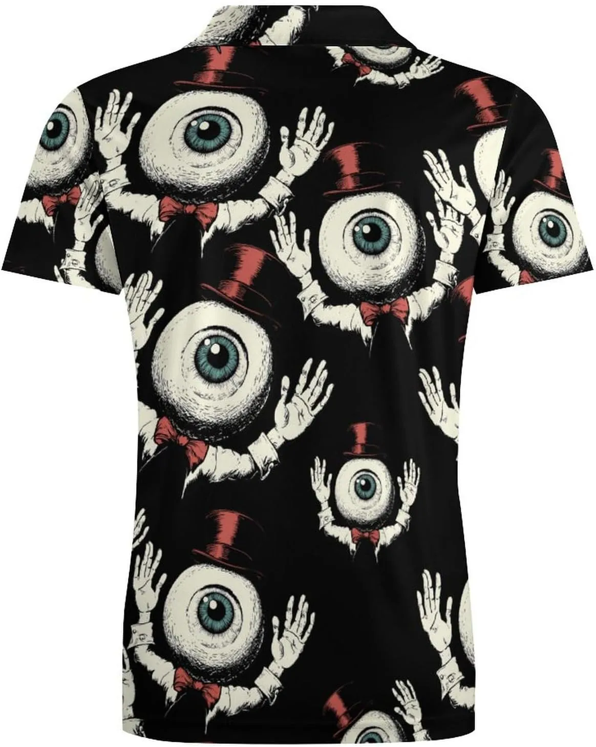 Evil Eye Gentleman Men's Polo-Shirt Regular-Fit Short Sleeve Sports Quick Dry Golf Tennis T-Shirt
