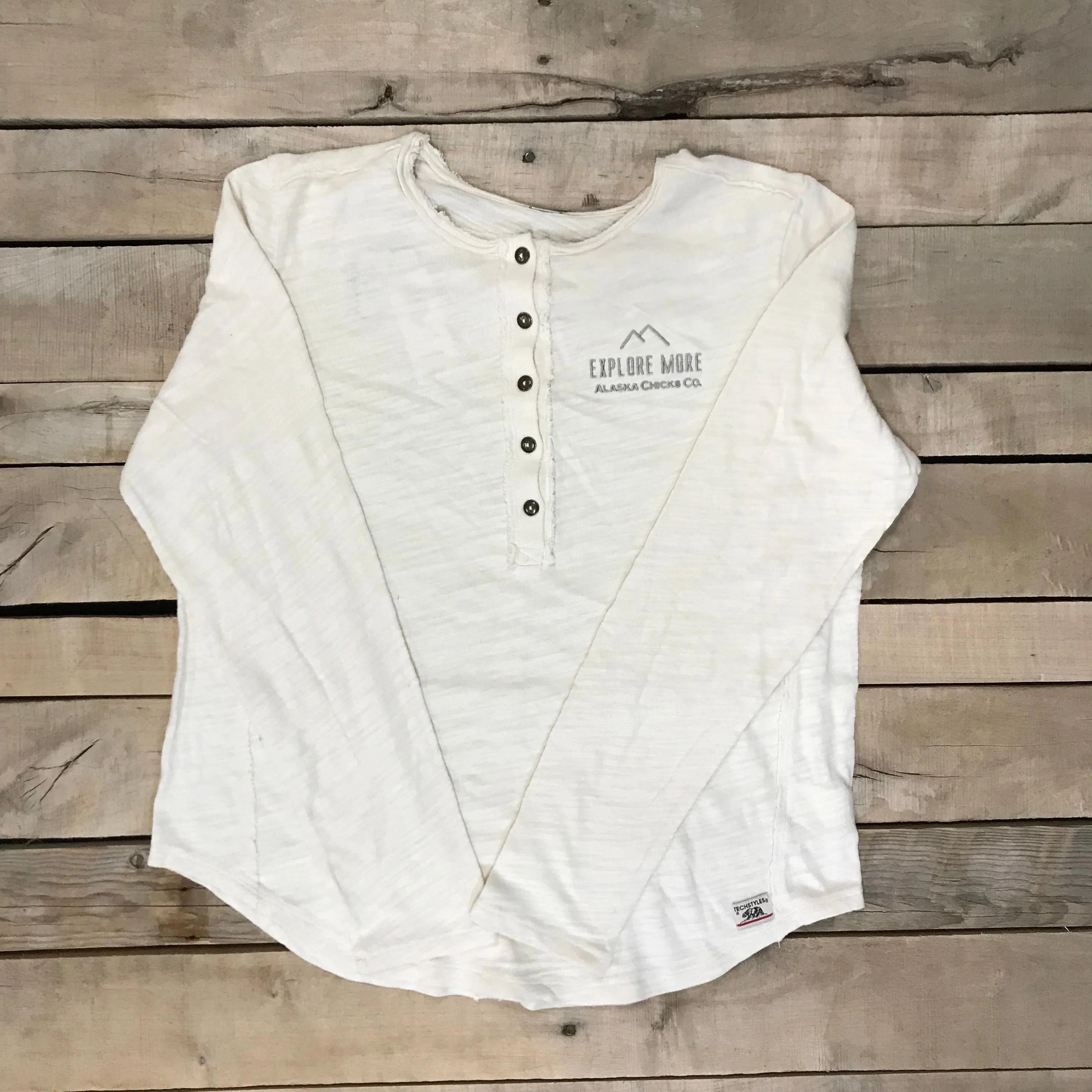 Explore More Distressed Long Sleeve