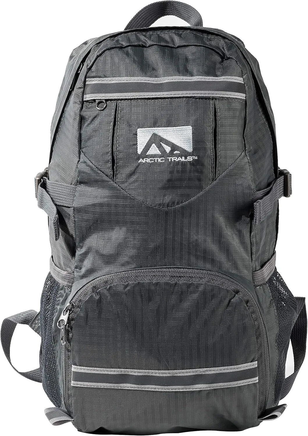 Franklin Sports Arctic Trails Lightweight Packable Durable Travel Hiking Backpack Daypack Outdoor Compact Foldable Design