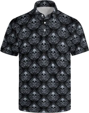 Funny Golf Polos for Men Funny Print Short Sleeve Shirts Quick Dry Polo Shirts Hawaiian Shirt Performance Golf Outfits