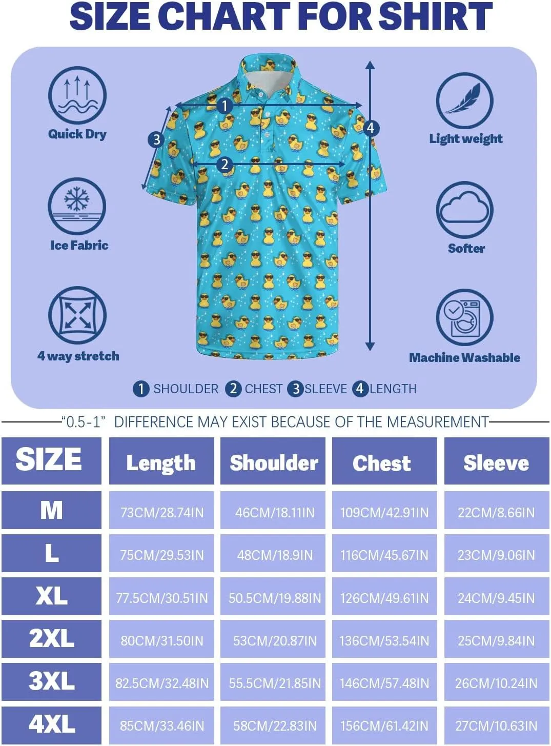Funny Golf Polos for Men Funny Print Short Sleeve Shirts Quick Dry Polo Shirts Hawaiian Shirt Performance Golf Outfits